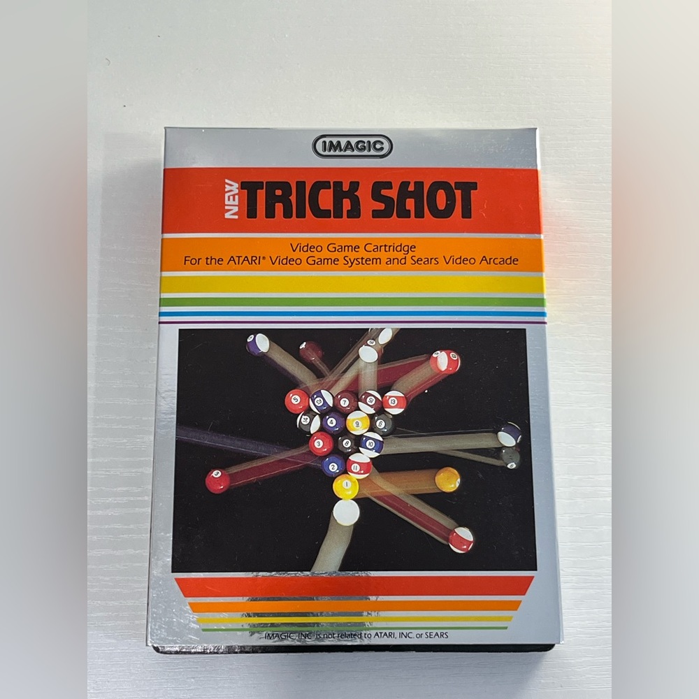 Trick Shot Atari 2600 Game Complete In Box - Vintage Collectible